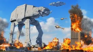 Realistic AT-AT Destruction 😱 Teardown