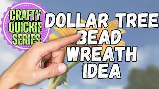DOLLAR TREE Wood Bead WREATH Decor DIY Idea!