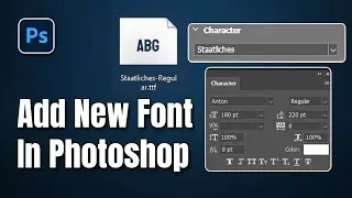 How to Add Fonts in Photoshop | How to install font in Photoshop cc