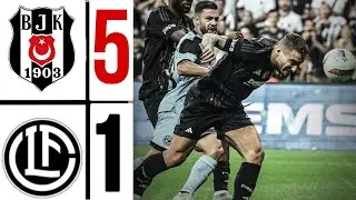 beşiktaş-lugano (5-1) | MAÇ ÖZETI | UEFA Avrupa Ligi 24/25 | Beşiktaş'ın Lugano'ya attığı gol