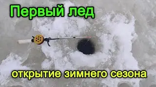 ПЕРВЫЙ ЛЕД . ОТКРЫТИЕ ЗИМНЕГО СЕЗОНА РЫБАЛКИ. Рыбалка на жерлицы, рыбалка на балду.
