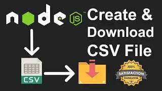 How To Create CSV File And Download In Node, Express JS | Create CSV In Node, Express JS