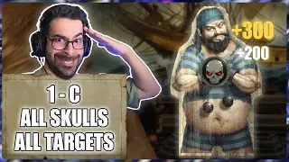 RESIDENT EVIL 4 REMAKE - SHOOTING RANGE 1-C / S-RANK / ALL SKULS, ALL TARGETS