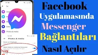 Facebook Uygulamasında Messenger Video Bağlantıları Nasıl Açılır ||  Varsayılan Tarayıcıdaki Açık