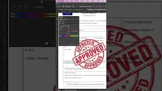 REMOVE DOCUMENT STAMP IN PHOTOSHOP IN SECONDS 😱 #shorts