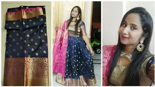 How I converted Pattu Saree to Dress for just 2200/- || Tips on How to Design your own Dress