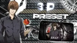KIRA - DEATH NOTE || 3D PRESET || VECTOR_99