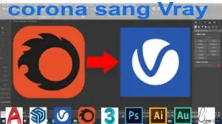 Convert corona sang vray | Cách chuyển vật liệu từ corona sang vray | bunnyht
