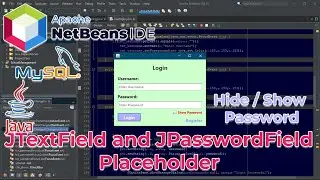 Netbeans 18 - Add Placeholder to JTextField and JPasswordTextField