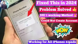 Could Not Create Account |Solved issue 2024/ How to create New Apple id 🆔.💯 Solution done ✅