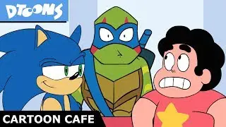 Cartoon Cafe! Ep 2 | Cartoon Crossover | +More Dtoons Cartoons