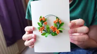 Quick and easy to make Quilling Autumn Wreath - Paper Crafts DIY