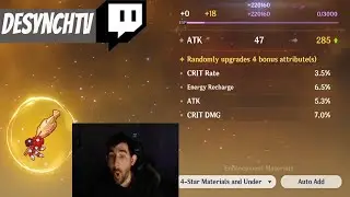Genshin Impact Streamers Roll Artifacts 