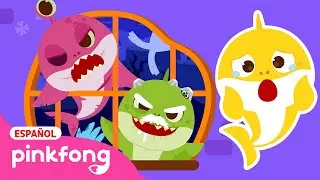 Jugando al Escondite con la Familia Tiburón Zombi😱 | Pinkfong Canciones de 