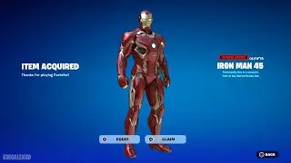 How To Get Iron Man 45 Skin Bundle FREE In Fortnite (Unlocked LEGO Iron Man 45 Style) Free Bundle!