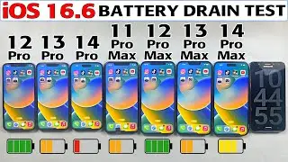 iOS 16.6 Battery Drain Test | 12 Pro / 13 Pro / 14 Pro / 11 Pro Max / 12 Pro Max / 13 Pro Max /14 PM