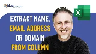 Extract Name, Domain or Email Address From Column in Excel | Formula and Flash Fill