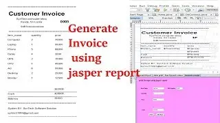 how create invoice using jasper report in java netbeans | create bill using jasper report