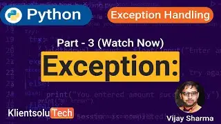 except Exception as e - Handle all built-in Python exceptions with except Exception - Part - 3