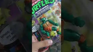 #shorts 🐢🔥 unboxing de la figura de acción de miguel angel tortugas ninja vintage | SleepingRacoon