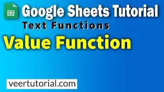 3.12 Googlesheets Tutorial | Value Function for Convert String into Date, Time, Number