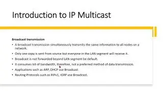 Introduction to IP Multicast Cisco