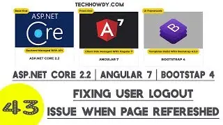 Fixing Logout Issue When Page Refreshed - Angular 7 | Asp.Net Core