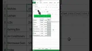 excel up or down trend | Tips and tricks in excel | #shortsvideo