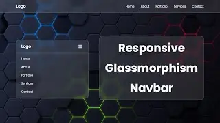 Responsive Glassmorphism Navbar CSS