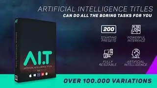 AI.T / Artificial Intelligence Titles ( After Effects script ) ★ AE Templates