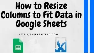 How to Resize Columns to Fit Data in Google Sheets