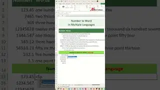 Convert numbers into other languages in Excel - Excel Tips and Tricks