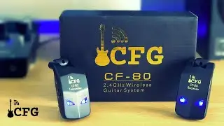 Cable Free Guitar CFG CF-80 Guitar & Bass Wireless System Demo/Review!