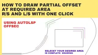 How to draw partial offset in autocad drawing