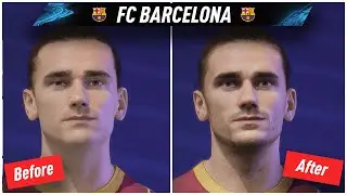 FIFERs FIFA 21 Realism Mod vs Default FIFA Faces Comparison | FC Barcelona