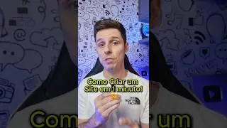 Como Criar um Site Profissional em 1 minuto! #shorts