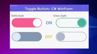 Toggle Button - WinForm C#