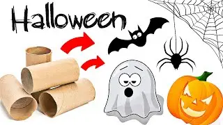 3 Cool Halloween Ideas with Empty Toilet Paper Rolls / Easy Spooky DIY Crafts with Cardboard Tubes