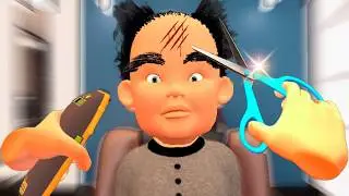 [Barber VR] I tried to ruin the life of a customer - Barbershop Simulator VR
