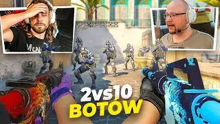 JA Z HYPEREM vs 10 BOTÓW W CS2!