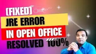 [FIXED] Error in OpenOffice requires a Java runtime environment | how to install JRE in Open Office