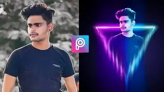 💥Picsart Neon Triangle Concept💥| Picsart Photo Editing|Picsart Editing New Style|Trick Net|