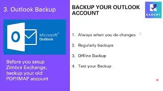 Zimbra Mail Setup  - Outlook Backup | If you have an installed  IMAP/POP Account already