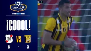 ¡Gol de The Strongest! Pablo Pedraza gana por arriba para impactar de cabeza y anotar el tercer gol