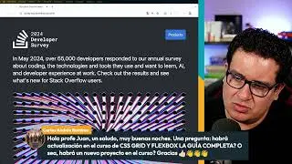 🔴 Reaccionando / Analizando el Stack Overflow Developer Survey 2024