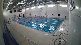 A CCTV footage of a swimming pool shows the magnitude of the earthquake (Gaziantep, Turkey)