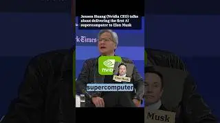Jensen Huang (NVIDIA CEO) delivered the first AI supercomputer to OpenAI 