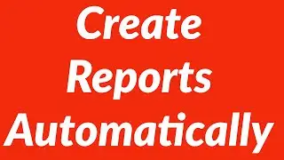 Create reports from raw data automatically with loops, auto-filter and VBA