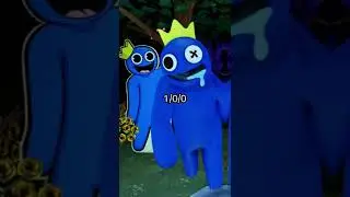 Blue VS green VS orange rainbow friends 