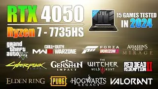 RTX 4050 Laptop : Test in 15 Games in 2024 - RTX 4050 Gaming Test